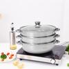 Soup Steam Pot Thickened Stainless Steel Multifunctional Large Capacity Double Ear Stock Steam Pot For Home Use