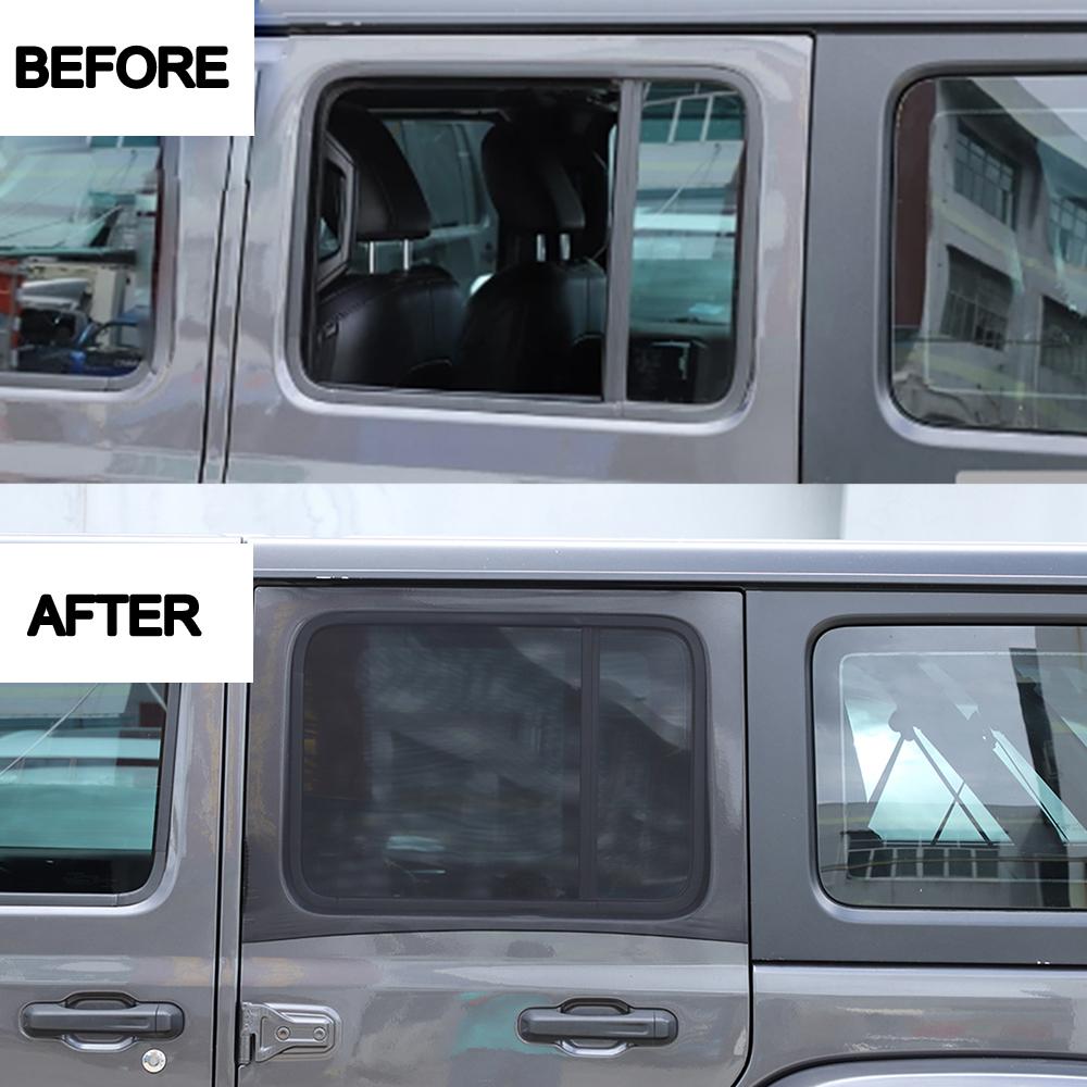 Cubierta de Parasol para Ventana de Coche Red de Mosquitos Visera Cortina de Malla Anti-UV para Jeep Wrangler TJ JK JL JT BJ40 1997-2025 Accesorios para Coche