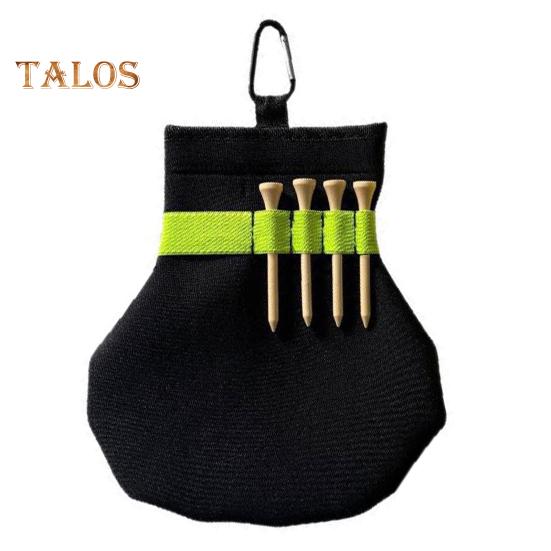 Porta Tees para Bolas de Golfe Neoprene Bolsa para Bolas de Golfe com Clipe Acessórios de Golfe Portáteis Bolsa de Transporte para Golfistas