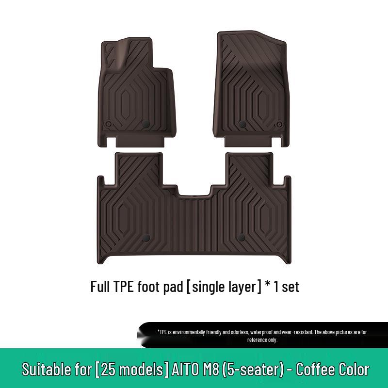 AITO M8 TPE Mats: Floor, Seat Back, Trunk for 25 Models