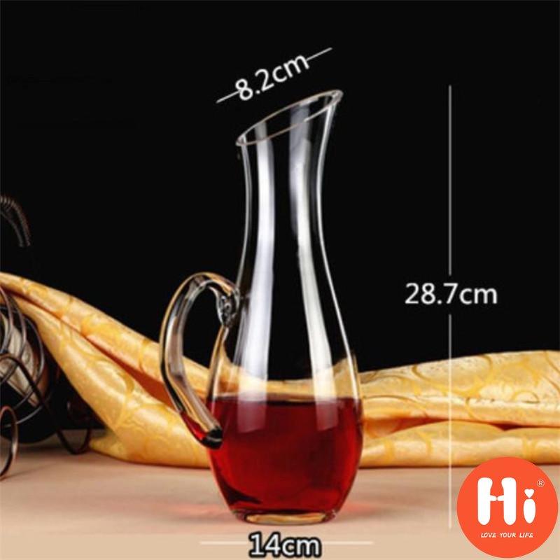 Hi Glass Wine Decanter Bevel Spout Wine Aerator Container Wine Bottle