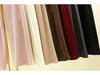 Women's Plus Size Fleece-Lined Ribbed Leggings for Autumn & Winter - Thickened Wide-Leg Casual Home Pants