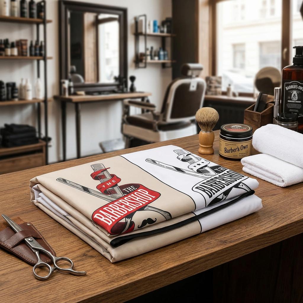 Large Barber' Hairdressing Cape for the Haircut Salon