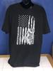 Harley Davidson 2021 Biker T-Shirt Größe L Schwarz Weiß Amerikanische Flagge Unisex T-Shirt