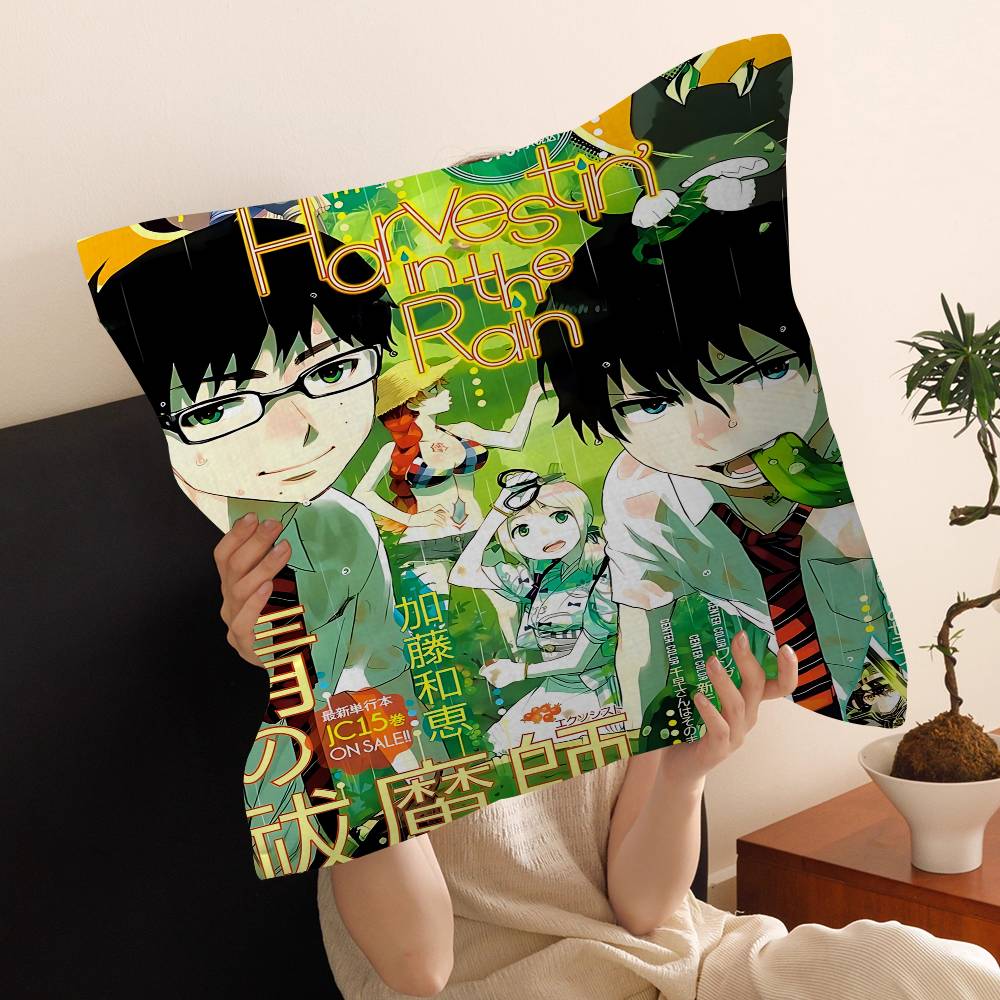 

Anime Blue Exorcist Cushion Cover Polyester Sofa Cushions Decorative Throw Pillows Home Decoration Pillowcover 30cmx30cm