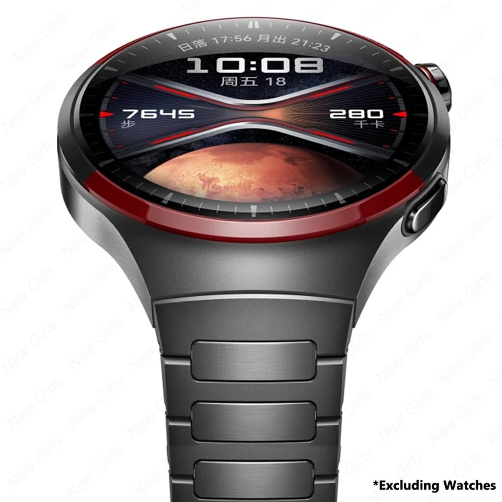 

Без проміжків Оригінальний титановий металевий ремінець для Huawei Watch 4 Pro Розкішний браслет для Huawei Watch 4 Pro Діловий ремінець Correa For Huawei Watch4Pro сірий колір
