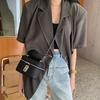 Small Elegant Ladies Handbag PU Leather Designer Shoulder Bag High Women's Crossbody Bags Chic Commuter Bags