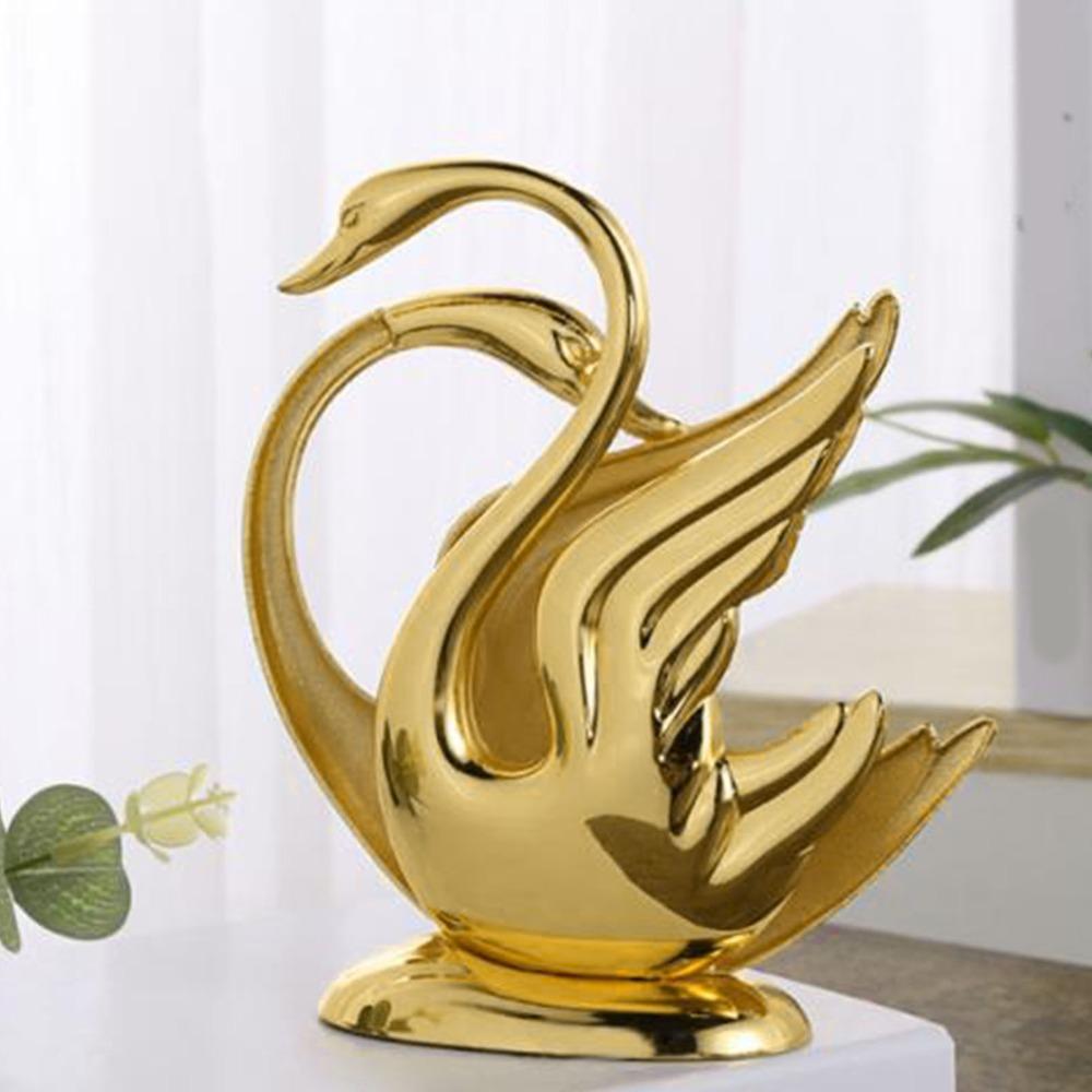 Upright Gold Napkin Holder Zinc Alloy Tissue Dispenser Stand For Restaurant