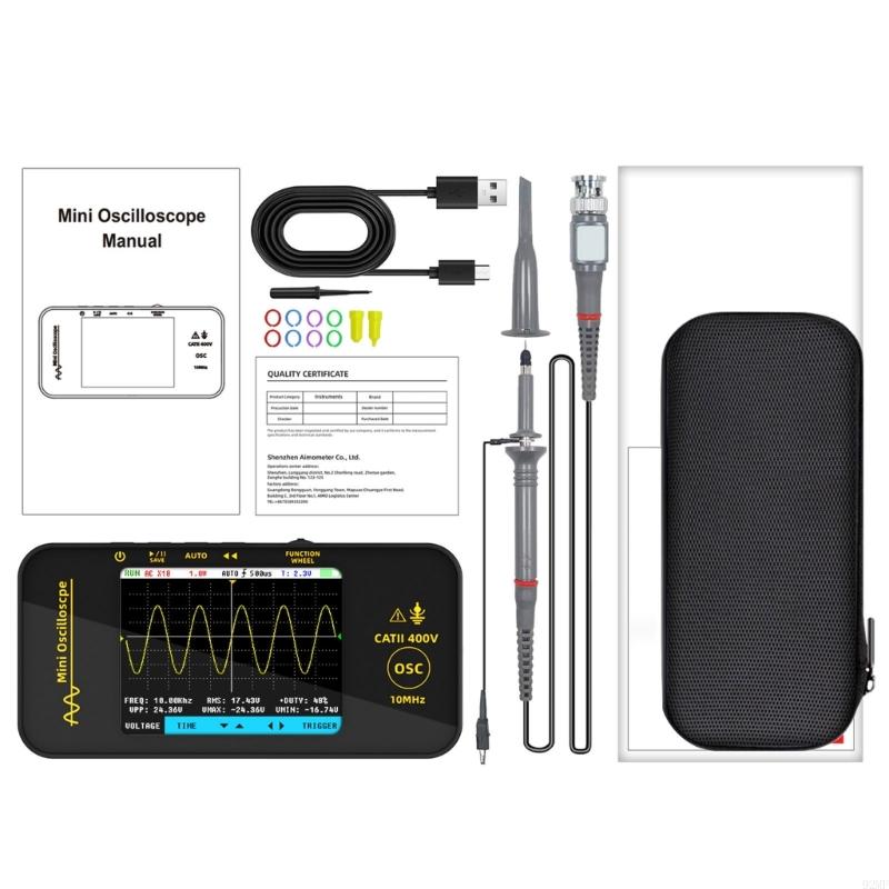 92MF Lightweight Easy Carry Oscilloscope 3.2 in LCD ABS for Accurate Testing