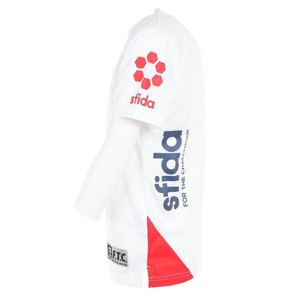 Sfida Practice Shirt (Dry T-Shirt) for Boys, SA-22122, White, 120cm