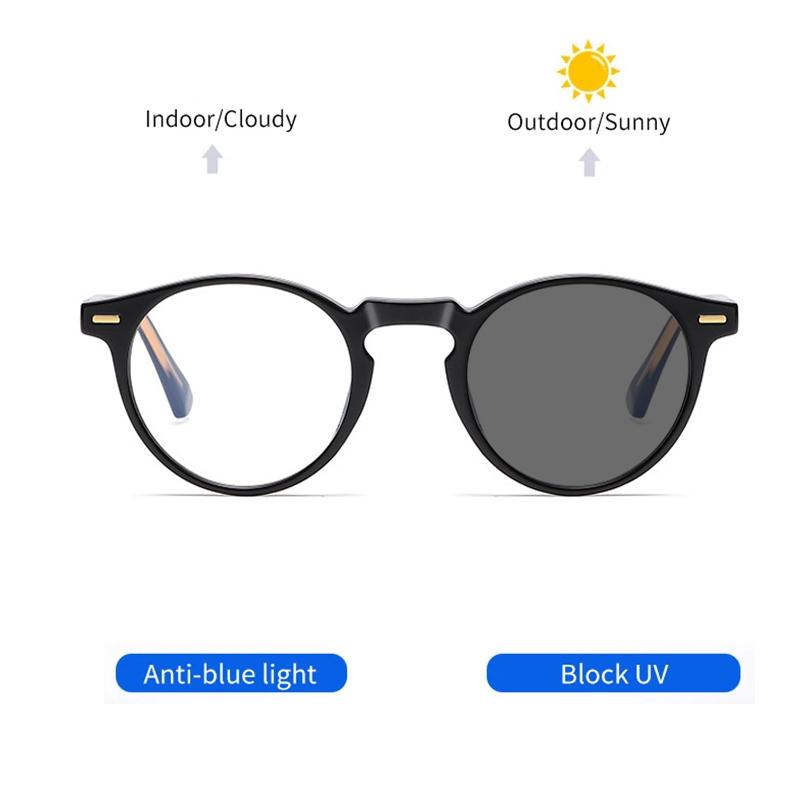 New Fashion Reading Glasses For Women And Man Photochromic Anti Blue Light Computer Eyeglasses Presbyopic With Diopters 0 ~ +6.0