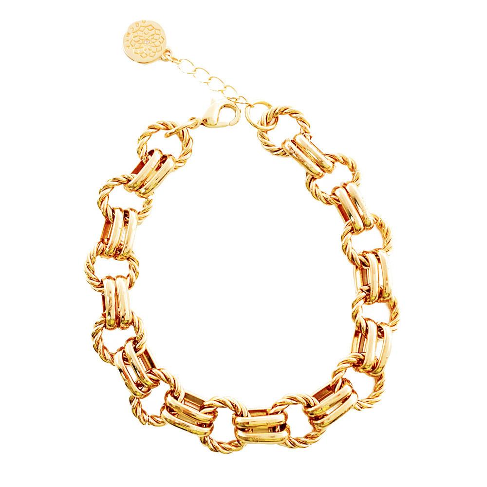 Gold And Silver Metal Chain Bracelet For Men And Women Fashion Accessories