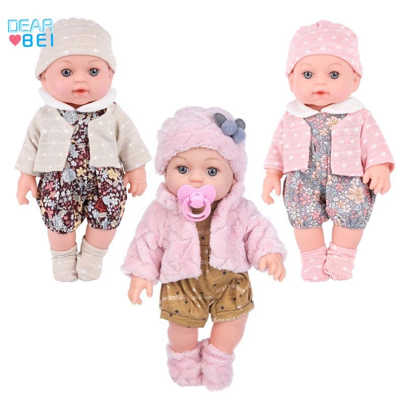 Inch Soft Rubber Reborn Baby Doll Fashion Dress Up Play Toy For Girls