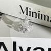 Light luxury Internet celebrity mix and match personalized flower bow fashion ring women full of diamonds flower language niche cold wind ring tide