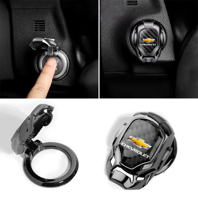 1 szt. Samochód Pokrowiec Ochronny na Przycisk Startu Jednym Kliknięciem Naklejka Dekoracyjna na Przycisk Wnętrza Do Chevrolet Cruze Aveo Captiva Lacetti akcesoria