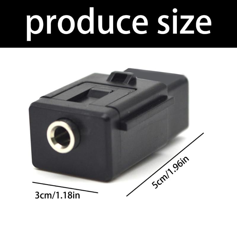 Universal Dustproof Auxiliary In Socket Connector ABS Car Stereo Interfaces Plug Play For Multiple Vehicle Models 5Q0035724