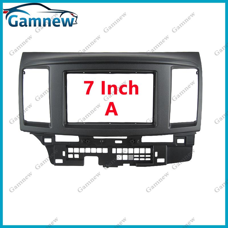 

7 inch 2DIN Car Fascia Radio Panel For Mitsubishi Lancer x Galant Fortis Proton Inspira Frame Kit Install Facia Face Plate Frame A