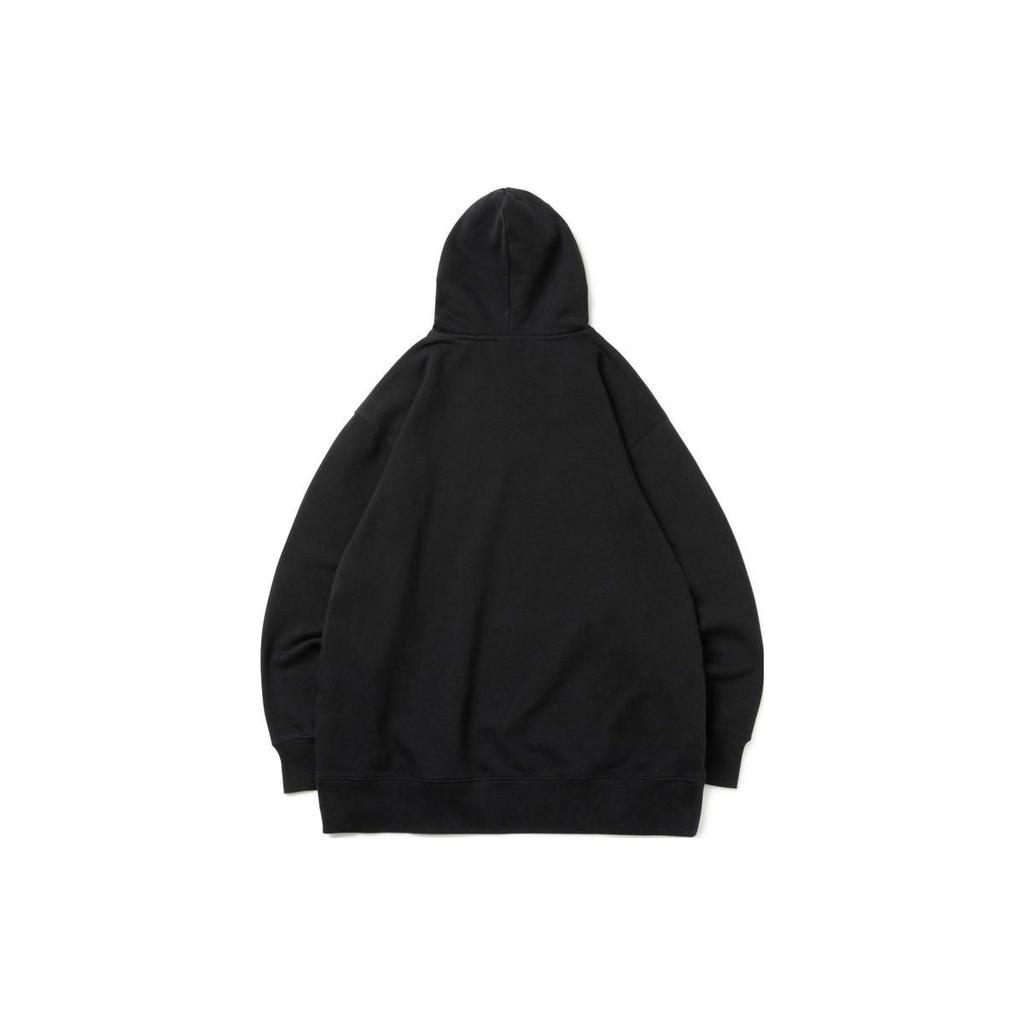 New Era X Yohji Yamamoto Collaboration FW23 Fleece Loose Fit Long Sleeve Hoodie Unisex Hoodies Black 13747699