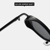 Vintage Metal Frame Oval Sunglasses Hip-Hop UV400 Punk Shades 90s Style Glasses for Women Men