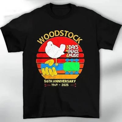 Woodstock Festival Frieden Liebe Musik 56. Jahrestag T-Shirt Größe S-5XL