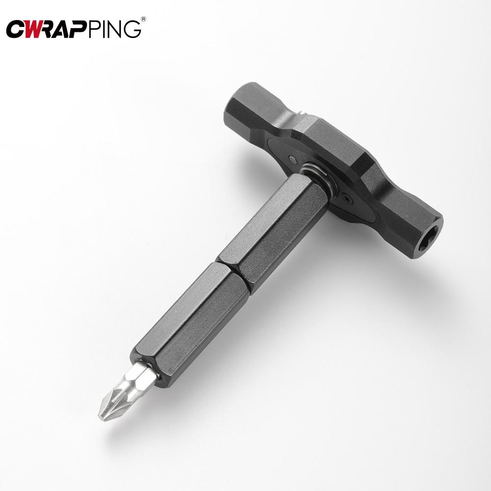 Motorcycle Multifunctional Ratchet Screwdriver 24-in-1 Set of Bicycle Manual Disassembly Repair Head Automobile Tire Repair Tool