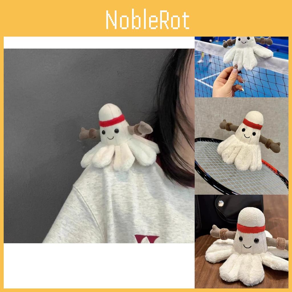 Unique Badminton Creative Plush Keychain Soft Doll Adorable Accessory Bag