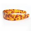 Great PRADA Current Triangle Logo Tortoiseshell Pattern Plex Headband 1IH082 Used