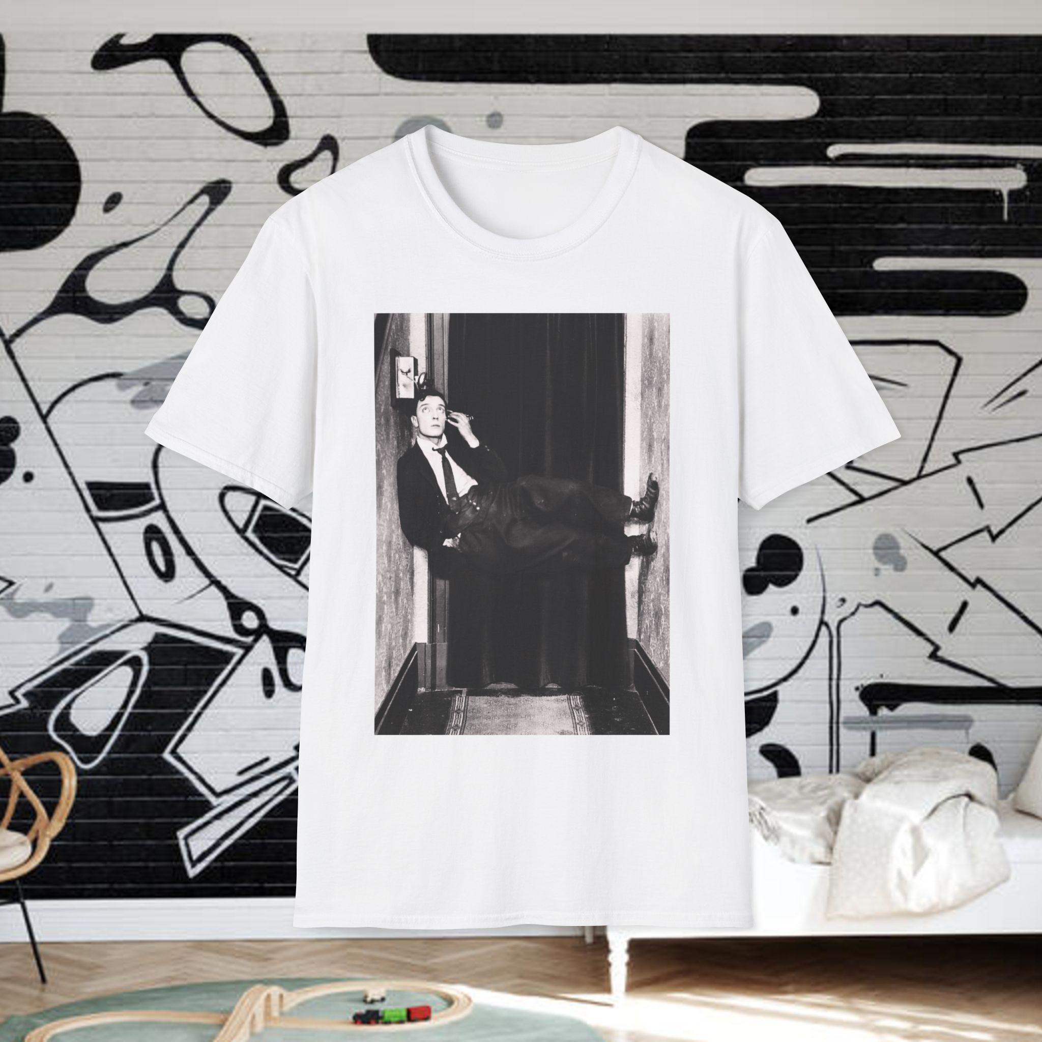 Buster Keaton shirt from Metropolis a sound movie Tshirt pure cotton new springsummer styl for couples Unisex clothing L
