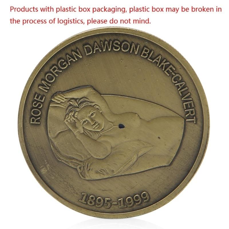 Bronze Plated Titanic RMS Heart of The Ocean Medal Commemorative Challenge Coin SES