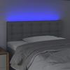 VidaXL LED Headboard Bedroom Furniture Single Bed Accessory Headboard Interior Light Grey 3122028