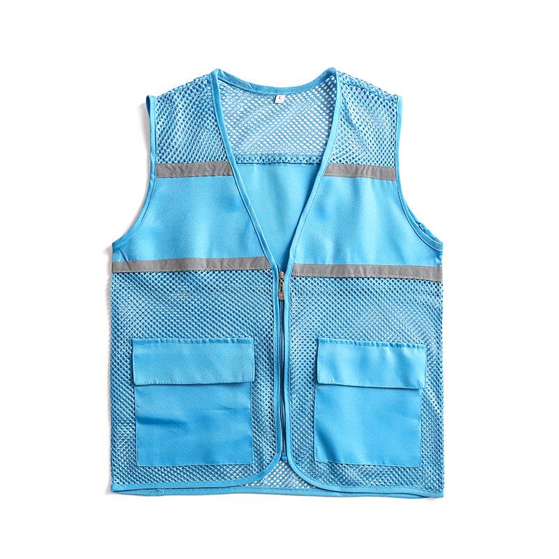 Custom Logo Breathable Mesh Reflective Vest for Public Service & Volunteer Activities