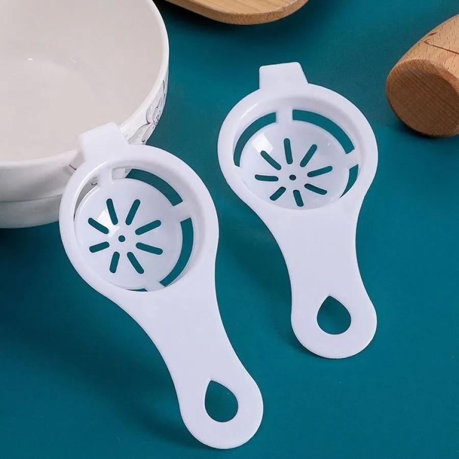 

Egg Separator Yolk White Separator Kitchen Tool Egg Filter Funnel Baking Cooking Gadget 2-pcs