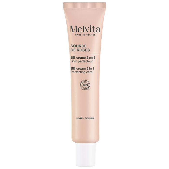 Fond De Teint - Melvita - Source De Roses BB Crème Dorée - 40Ml - Tous Types De Peau - Dorée