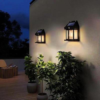 Waterproof Solar Wall Sconce with Motion Sensor Patio Hallway Lighting