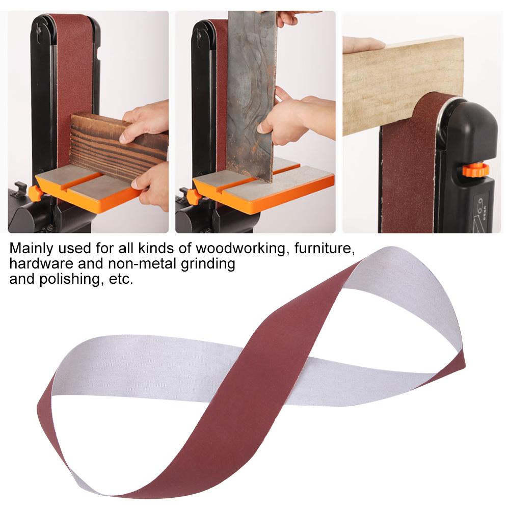 10PCS Alumina Sanding Belt Sanding Band Grinding Polishing Tool 740 X 40mm for Furniture