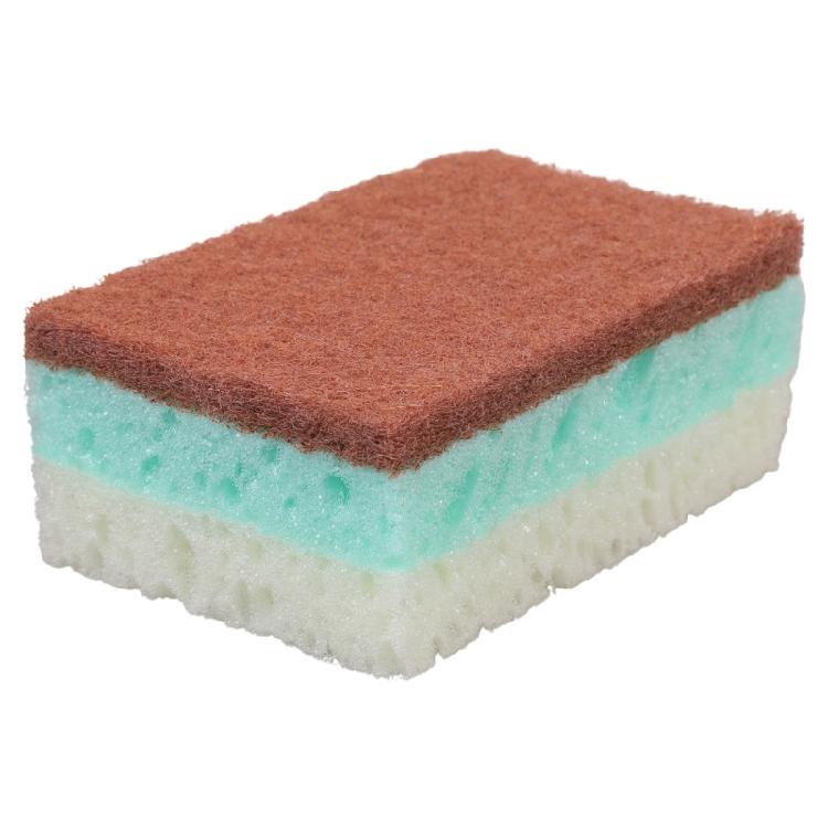 5/10Pcs Double Side Dishwahsing Sponge Oil Resistant Odors Removal Scrubber Sponge For Kitchen Bathroom Cleaning Use