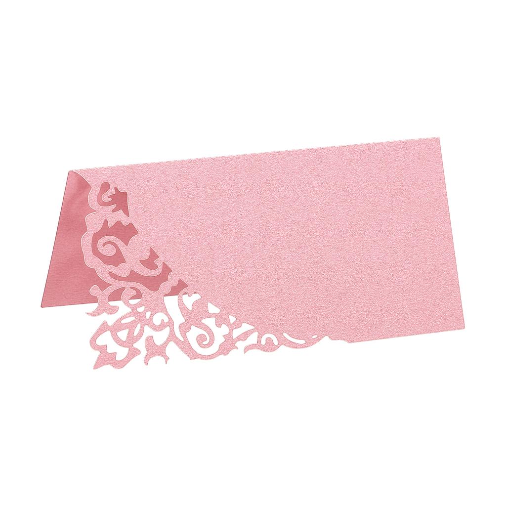 50pcs Table Name Place Cards 3.9 x 3.9" Favor Decor Hollow Design Seat Blank Card for Wedding Party Seating Place Cards