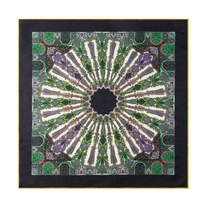 TXRMDX Men s Luxury Retro Paisley Silk Wool Scarf One Size