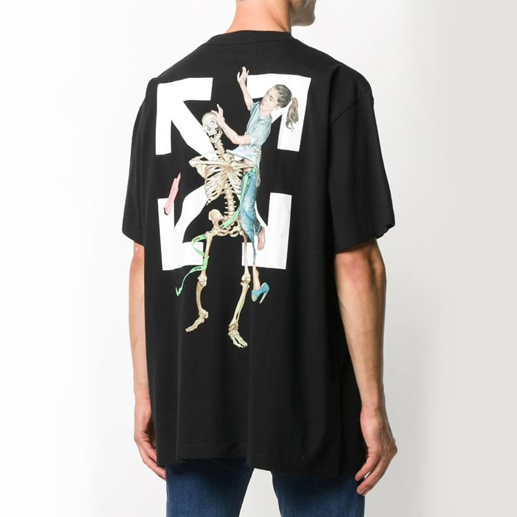 OFF WHITE Pascal Skeleton Tee OMAA038F20FAB0011010