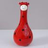 Hand Painted Cartoon Giraffe Resin Vase Novelty Cute Animal Flower Holder  Desktop Decor