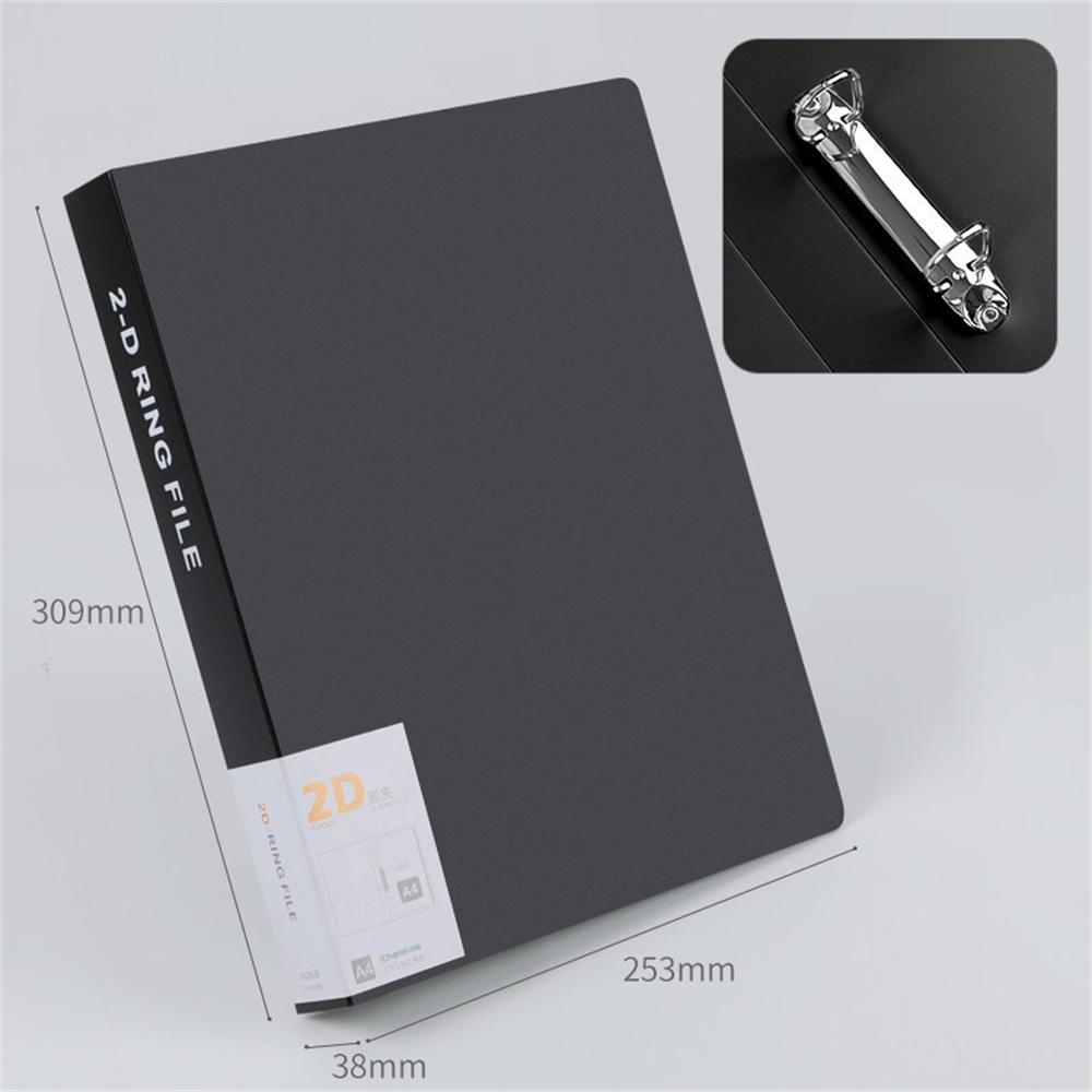 

2/4 Hole A4 Binder Folder Pp Folder D-Type Clip Office Storage File Ring Waterproof Test Paper Data Storage Folder Office Supply