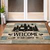 1pc Vintage Camper Van Rug Suitable for Indoor/Outdoor Use, Non-Slip Rubber Backing & Machine Washable Carpet, Durable Mat Suitable for Living Room