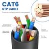 5-Meter Black Cat6 Flat Cable - High-Speed Data Cable for Home Gigabit Network Connections