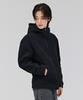 Chasecult Unisex Polar Fleece Boa Bonded Zip-Up Hoodie - Black