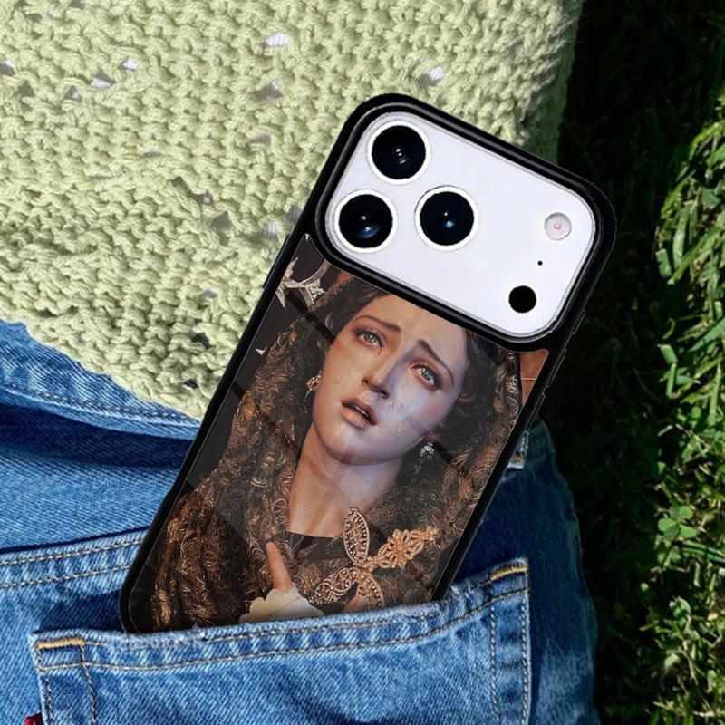 Heilige Mutter Jungfrau Maria Christliche Handyhülle Kompatibel mit für IPhone 17air 16e 15 14 13 12 11Pro Max 17 Air