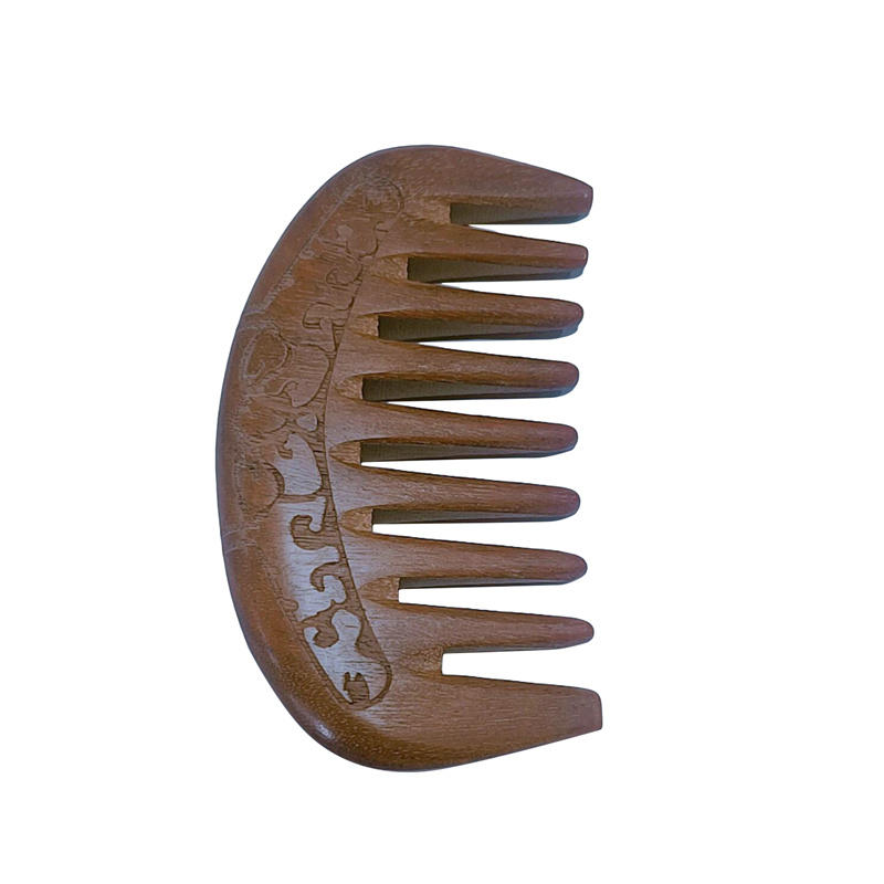 Women Vintage Hair Comb Double-sided Carved Sandalwood Comb Massage Health Care Comb Convenient High Quality Hair Care Tools