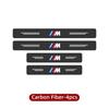 4Pcs Car Door Threshold Carbon Fiber Scuff Plate Sticker Accessories For BMW Performance F25 F26 F15 F16 E90 E91 E92 E60 E84 CM5