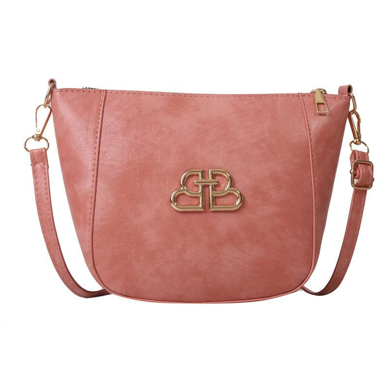 Chic Pu Small Square Crossbody Bag For Women Trendy 2023 Street Style Handbag Pink