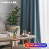1PC NAPEARL 100% Blackout jednokolorowa pościel zasłona okienna do sypialni nowoczesny typ pierścienia zasłony zasłona do salonu do wystroju domu