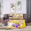 Anime Renamon Blanket Winter Warm Cozy Throw Blanket For Girls Living Room Flannel Bedspread Bed Cover